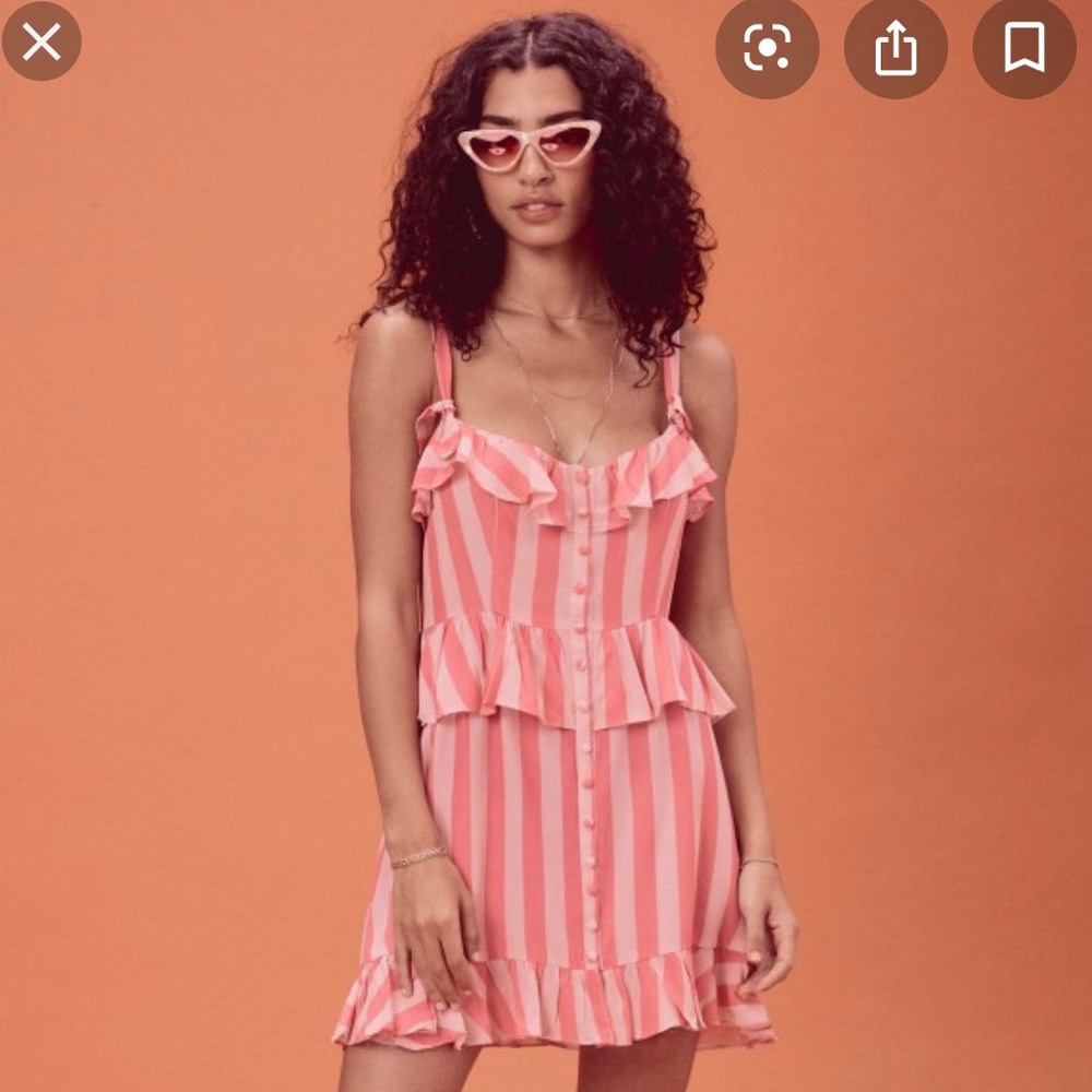 NWT For Love & Lemons Tahiti Mini Dress M $185